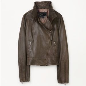 Mackage for Aritzia Kenya Brown Leather jacket